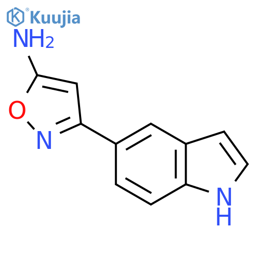 3-(1H-indol-5-yl)-1,2-oxazol-5-amine structure