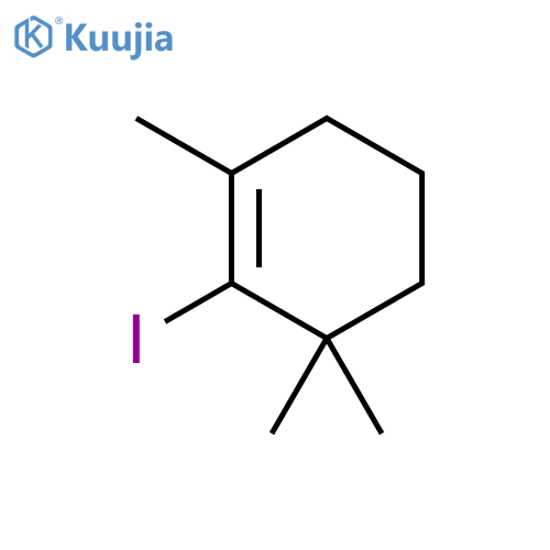 Cyclohexene, 2-iodo-1,3,3-trimethyl- structure