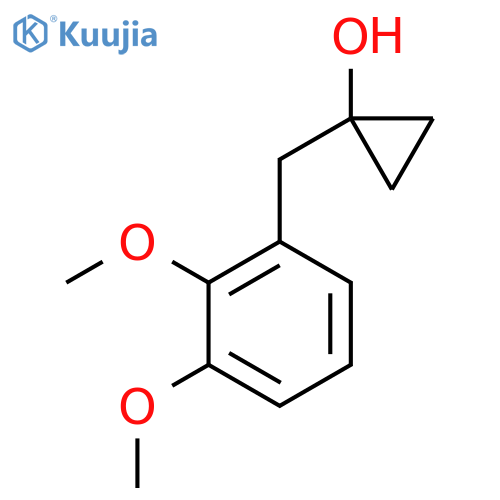 1-(2,3-dimethoxyphenyl)methylcyclopropan-1-ol structure