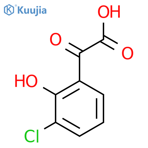 2-(3-chloro-2-hydroxyphenyl)-2-oxoacetic acid structure