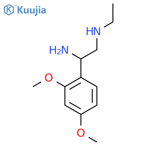 [2-Amino-2-(2,4-dimethoxyphenyl)ethyl](ethyl)amine structure