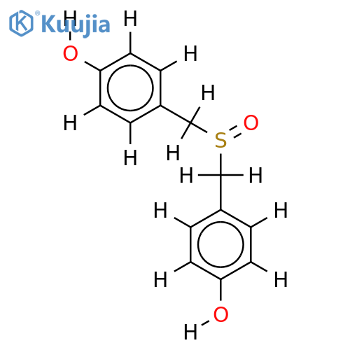 4,4'-dihydroxybenzyl sulfoxide structure