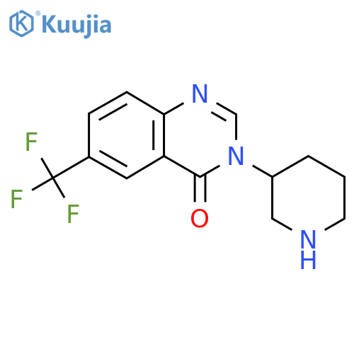 3-(Piperidin-3-yl)-6-(trifluoromethyl)-3,4-dihydroquinazolin-4-one structure