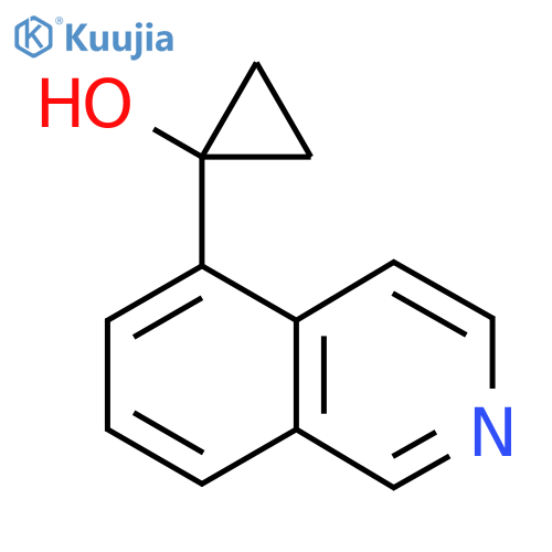 1-(isoquinolin-5-yl)cyclopropan-1-ol structure