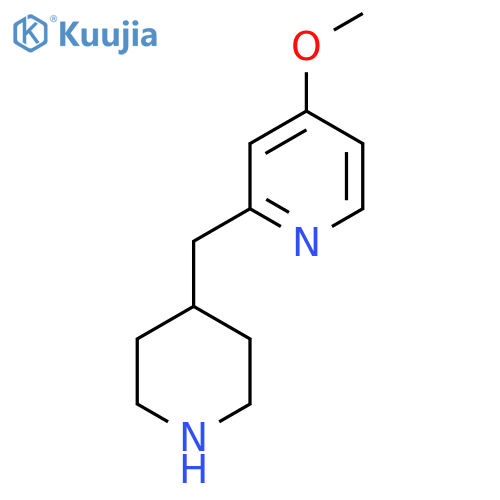 4-methoxy-2-(piperidin-4-yl)methylpyridine structure