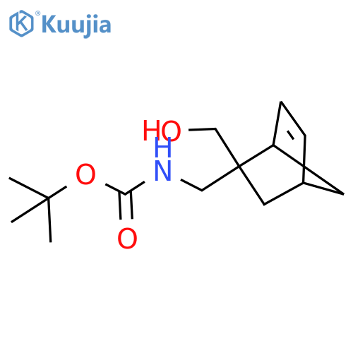 tert-butyl N-{[2-(hydroxymethyl)bicyclo[2.2.1]hept-5-en-2-yl]methyl}carbamate structure