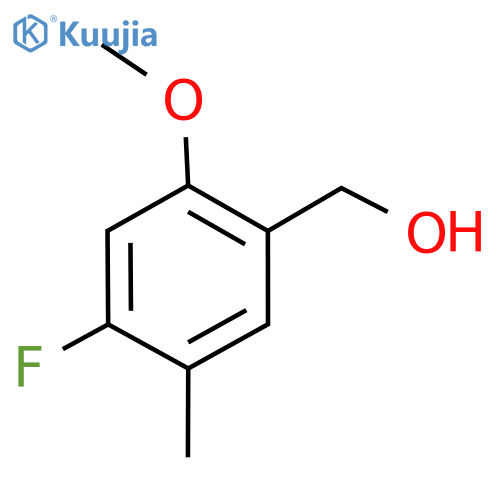 4-Fluoro-2-methoxy-5-methylbenzyl alcohol structure