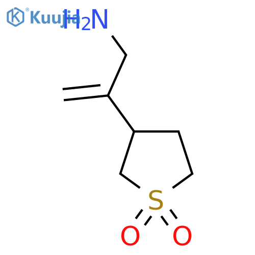 3-(3-aminoprop-1-en-2-yl)-1lambda6-thiolane-1,1-dione structure