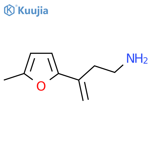 3-(5-methylfuran-2-yl)but-3-en-1-amine structure