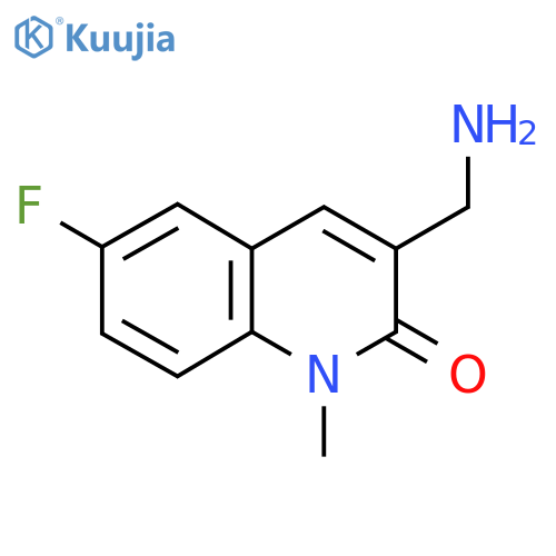 3-(Aminomethyl)-6-fluoro-1-methylquinolin-2(1H)-one structure