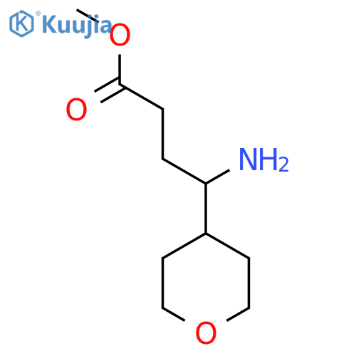 methyl 4-amino-4-(oxan-4-yl)butanoate structure