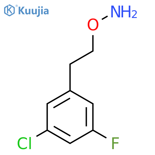 O-2-(3-chloro-5-fluorophenyl)ethylhydroxylamine structure