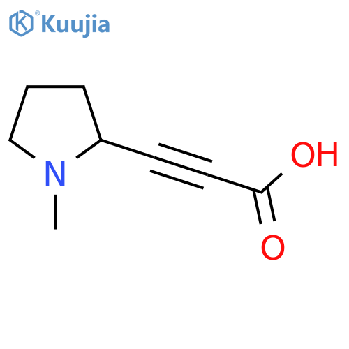 3-(1-Methylpyrrolidin-2-yl)prop-2-ynoic acid structure