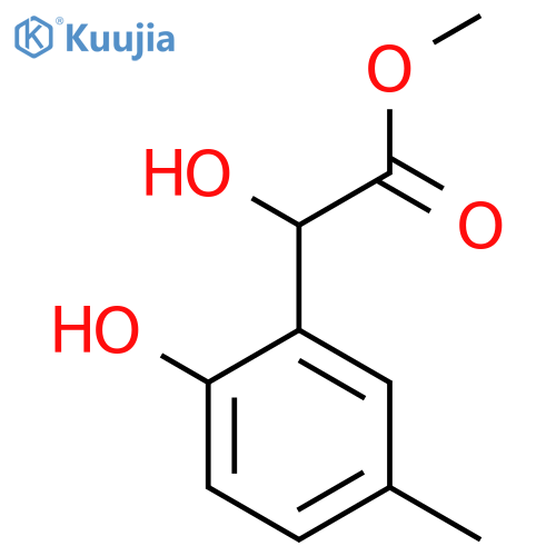 methyl 2-hydroxy-2-(2-hydroxy-5-methylphenyl)acetate structure