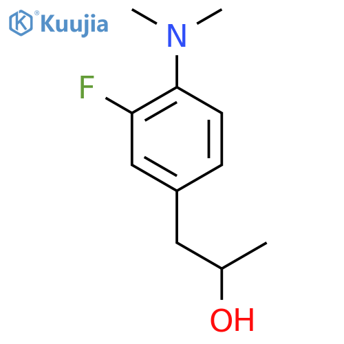 1-4-(dimethylamino)-3-fluorophenylpropan-2-ol structure