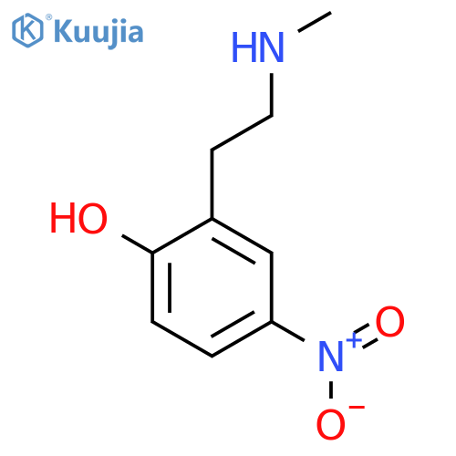 2-2-(methylamino)ethyl-4-nitrophenol structure
