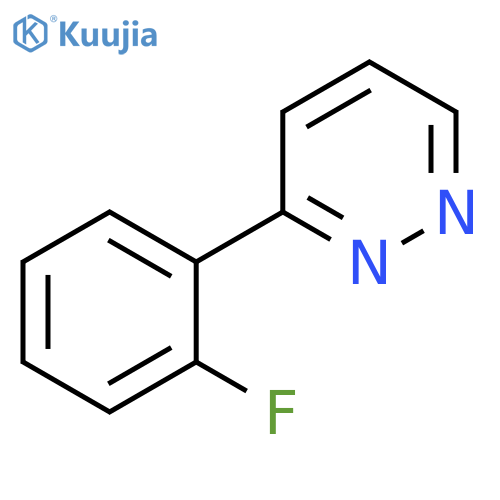 Pyridazine, 3-(2-fluorophenyl)- structure