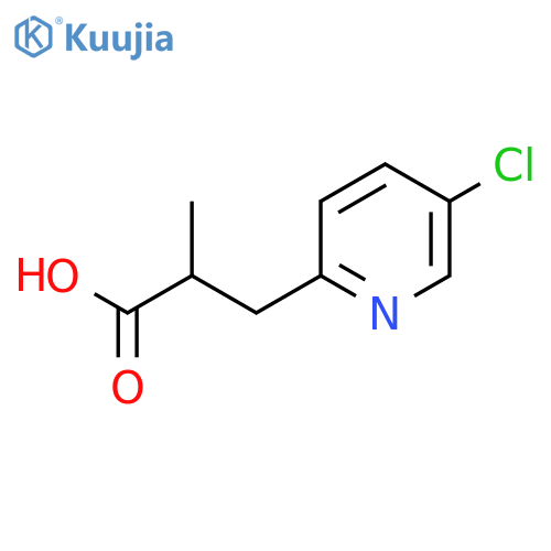 3-(5-chloropyridin-2-yl)-2-methylpropanoic acid structure