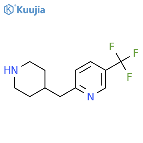 2-(piperidin-4-yl)methyl-5-(trifluoromethyl)pyridine structure