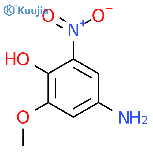 4-amino-2-methoxy-6-nitrophenol structure