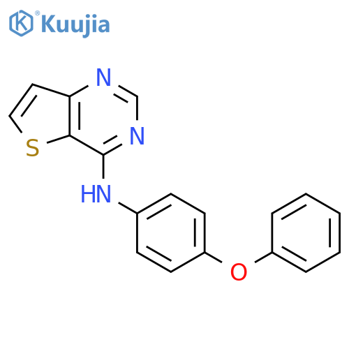 Thieno[3,2-d]pyrimidin-4-amine, N-(4-phenoxyphenyl)- structure