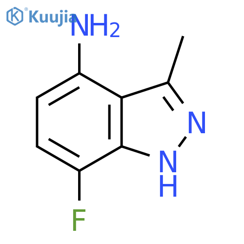 1H-Indazol-4-amine, 7-fluoro-3-methyl- structure