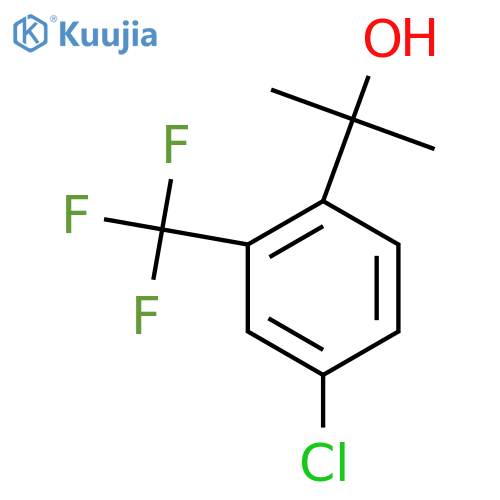 2-4-chloro-2-(trifluoromethyl)phenylpropan-2-ol structure