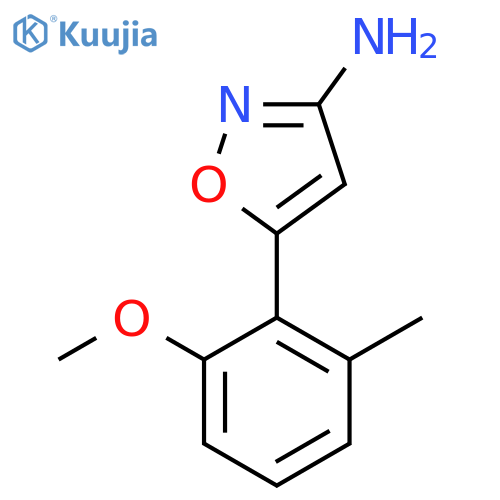 5-(2-methoxy-6-methylphenyl)-1,2-oxazol-3-amine structure