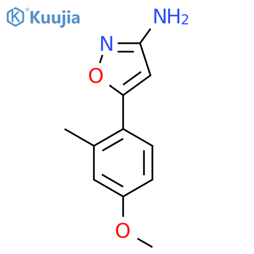 5-(4-Methoxy-2-methylphenyl)-1,2-oxazol-3-amine structure
