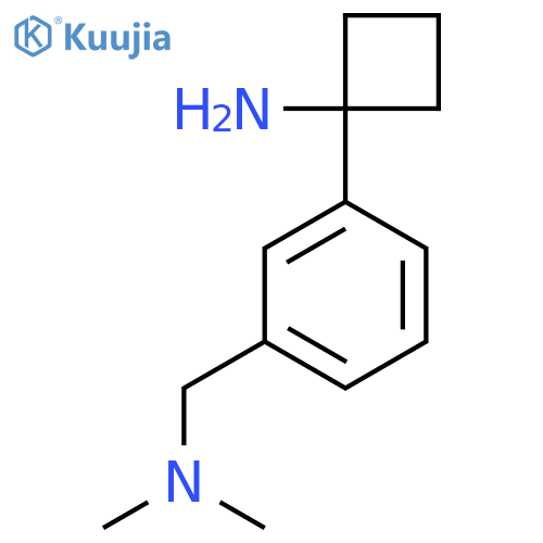 1-{3-(dimethylamino)methylphenyl}cyclobutan-1-amine structure