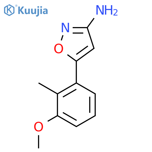 5-(3-methoxy-2-methylphenyl)-1,2-oxazol-3-amine structure
