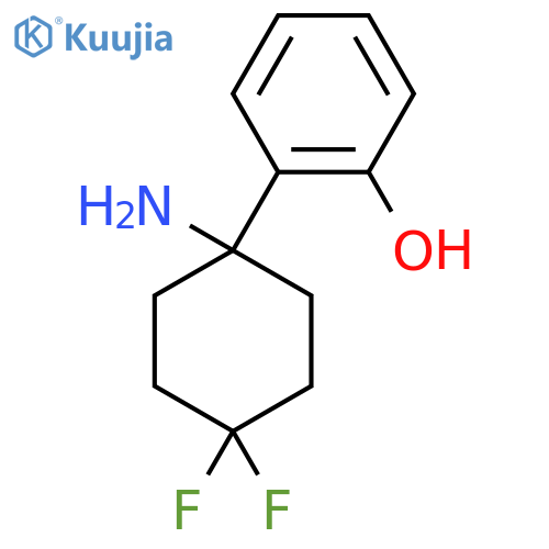 2-(1-amino-4,4-difluorocyclohexyl)phenol structure