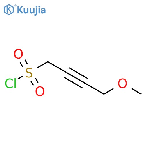 4-methoxybut-2-yne-1-sulfonyl chloride structure