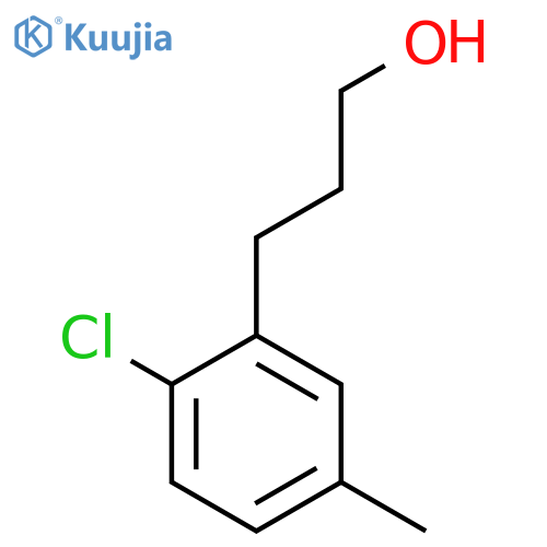 3-(2-chloro-5-methylphenyl)propan-1-ol structure