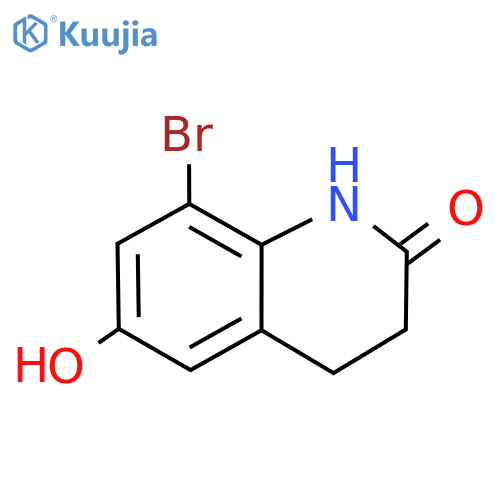 8-Bromo-6-hydroxy-3,4-dihydroquinolin-2(1H)-one structure