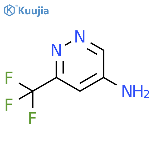 4-Pyridazinamine, 6-(trifluoromethyl)- structure