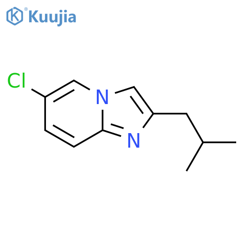 6-chloro-2-(2-methylpropyl)imidazo1,2-apyridine structure