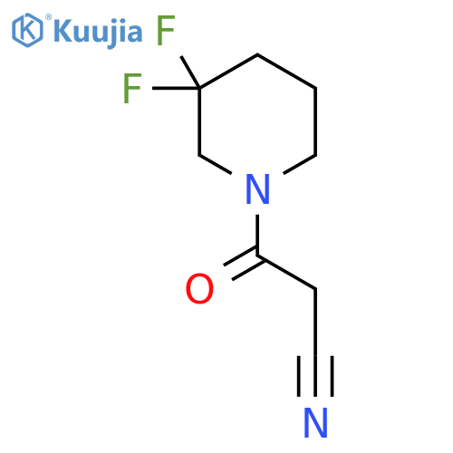 3-(3,3-Difluoropiperidin-1-yl)-3-oxopropanenitrile structure