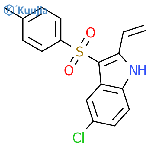 1H-Indole, 5-chloro-2-ethenyl-3-[(4-methylphenyl)sulfonyl]- structure
