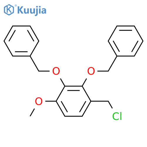 Benzene, 1-(chloromethyl)-4-methoxy-2,3-bis(phenylmethoxy)- structure
