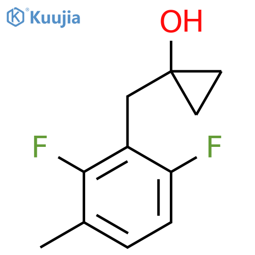 1-(2,6-difluoro-3-methylphenyl)methylcyclopropan-1-ol structure
