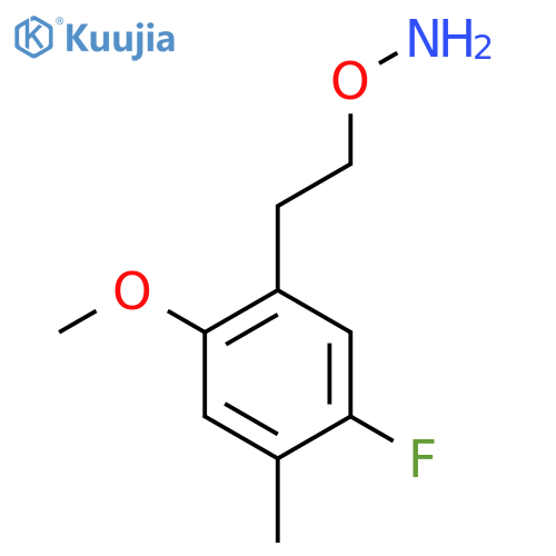 O-2-(5-fluoro-2-methoxy-4-methylphenyl)ethylhydroxylamine structure