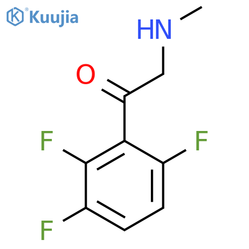 2-(methylamino)-1-(2,3,6-trifluorophenyl)ethan-1-one structure