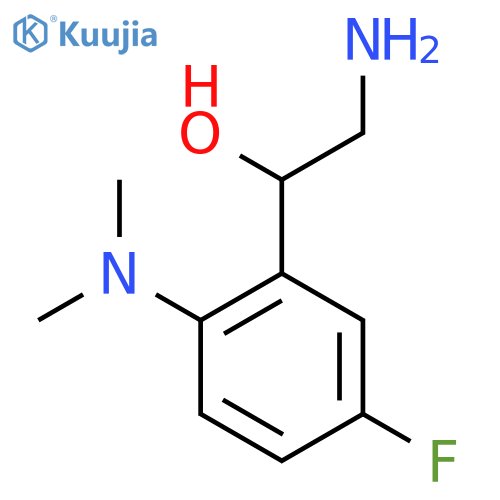 2-amino-1-2-(dimethylamino)-5-fluorophenylethan-1-ol structure