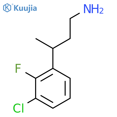 3-(3-chloro-2-fluorophenyl)butan-1-amine structure