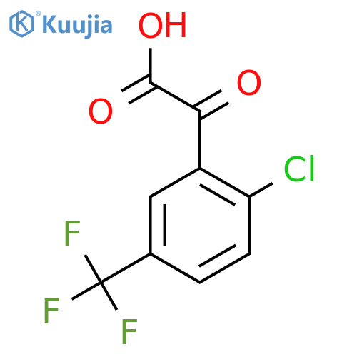 Benzeneacetic acid, 2-chloro-α-oxo-5-(trifluoromethyl)- structure