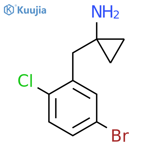 1-(5-bromo-2-chlorophenyl)methylcyclopropan-1-amine structure