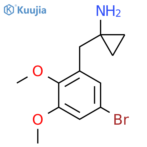 1-(5-bromo-2,3-dimethoxyphenyl)methylcyclopropan-1-amine structure