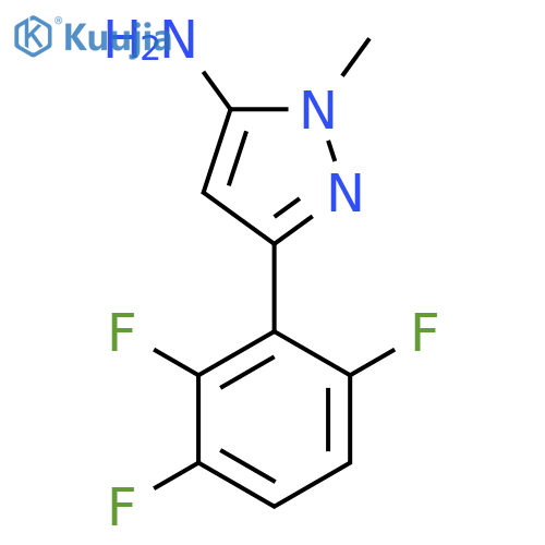1-methyl-3-(2,3,6-trifluorophenyl)-1H-pyrazol-5-amine structure