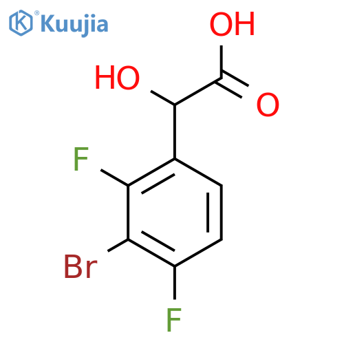 2-(3-bromo-2,4-difluorophenyl)-2-hydroxyacetic acid structure